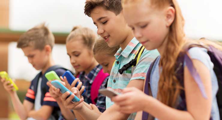 Controle dos pais em dispositivos móveis para crianças